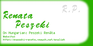 renata peszeki business card
